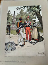 Gravure militaire intendance d'occasion  Guilvinec