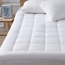 Capa almofada colchão queen resfriamento colchão topper travesseiro com alternativa para baixo, usado comprar usado  Enviando para Brazil