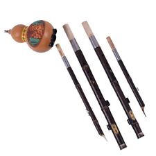 Flauta Hulusi de dois tons, tubo duplo de bambu roxo C & B cabaça chave flauta folk  comprar usado  Enviando para Brazil