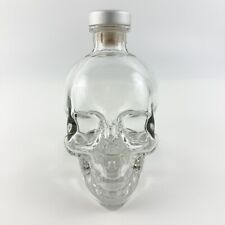 Cabeza de cristal vodka botella de licor calavera botella 750 ml con corcho vacío , usado segunda mano  Embacar hacia Argentina