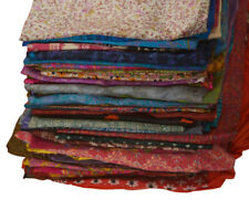 Tecido para artesanato em fibra de sari indiano estampado seda pura sarees usados reciclados, usado comprar usado  Enviando para Brazil