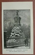 L6e) Incisione su legno Toronto 1887 monumento vecchia ringhiera St Paul Mann Canada 9x15 cm usato  Spedire a Italy