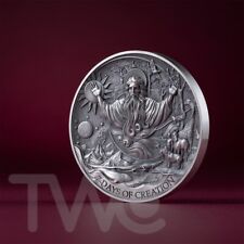 Used, The Seven Days of Creation Bible Stories 2 oz Silver Coin CFA Cameroon 2024 for sale  Shipping to South Africa