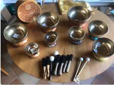 Usado, Cuencos Tibetanos Set de 8 Singing Bowls afinados en sistema tradicional hindú segunda mano  Embacar hacia Argentina
