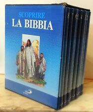 VINTAGE COFANETTO SCOPRIRE LA BIBBIA SAN PAOLO 8 VOLUMI FUMETTO nuovo testamento usato  Gioia Del Colle