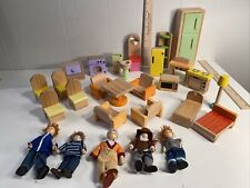 Wooden Dollhouse Furniture Lot Living Bedroom Kitchen various brands 6 Dolls for sale  Shipping to South Africa
