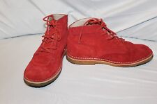 Kickers Red Suede Short Boots Size 41 for sale  Shipping to South Africa