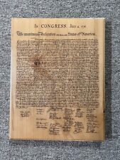 Wooden declaration independenc for sale  Shipping to Ireland