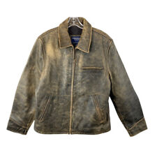 American Eagle Outfitters Distressed Leather Jacket - Brown , Medium for sale  Shipping to South Africa