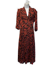 ba&sh azur brick lady Long Sleeve a-line maxi Dress Women’s Size S d'occasion  Expédié en Belgium