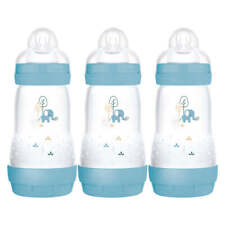 Mam Bottle Easy Start 260Ml pacote com 3 mamadeiras marfim bebê bebê bebê alimentação nova comprar usado  Enviando para Brazil