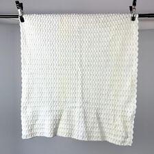Cobertor de malha afegão vintage feito à mão branco chique gasto berço crochê 38 x 45 comprar usado  Enviando para Brazil