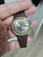 Relógio Omega Dynamic, banhado a ouro, mostrador raro, pulseira original, caixa e fivela, usado comprar usado  Enviando para Brazil