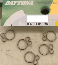 SOLD EACH 8MM FUEL GAS HOSE CLAMP CLIP SOME VENT HOSE'S (282G) , used for sale  Shipping to South Africa