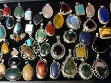 Wholesale Lot!! Assorted Crystal Pendant Silver Overlay Necklace Pendant, used for sale  Shipping to South Africa