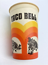 Taza de bebida de papel encerado vintage Taco Bell 12 oz década de 1970 lirio nuevo de lote antiguo, usado segunda mano  Embacar hacia Argentina