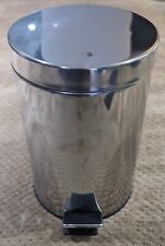 Habitat 3 Litre Pedal Bin Stainless Steel Bathroom Garbage Pedal Bin 25x17cm for sale  Shipping to South Africa