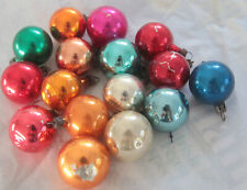 Set of 17 Small Vintage Glass Christmas Tree Ornaments for sale  Shipping to South Africa
