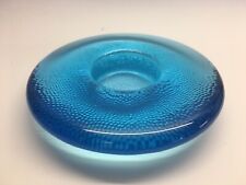 Iittala Finland Glass Nappi Tealight Candle Holder Blue Markku Salo for sale  Shipping to South Africa