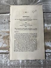 Gov. antigo de 1817 Relatório "Petição de Daniel Pettibone" aquecimento sala de congressos comprar usado  Enviando para Brazil