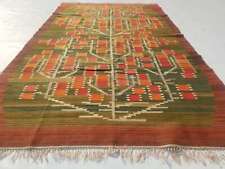 Tapete antigo charmoso escandinavo multicolorido lã casamento kilim 8,4x4,11, usado comprar usado  Enviando para Brazil