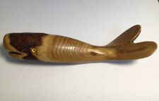 Canadian Wood carving, Sperm Whale by Noble Needham (Ontario). Signed & numbered for sale  Shipping to South Africa