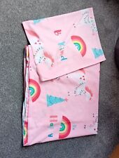 GIRLS SINGLE DUVET COVER &PILLOWCASE RAINBOW/UNICORN DESIGN  FROM KIRSTON RANGE for sale  Shipping to South Africa