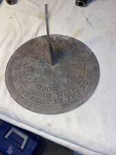 Vintage metal sundial for sale  Melrose Park