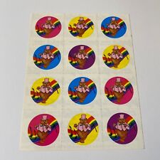 Usado, Folha adesiva vintage Lisa Frank ursos dançantes arco-íris notas musicais S108 comprar usado  Enviando para Brazil