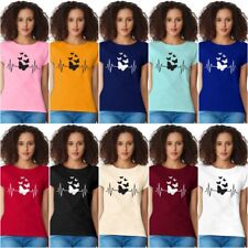 Manica Lunga Collo Basic Top Donna Camicia T-Shirt Slim Tee Tinta Unita Crew comprar usado  Enviando para Brazil