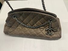 Usado, Bolsa de boliche Chanel Mademoiselle bronze couro caviar corrente bolsa de ombro leia* comprar usado  Enviando para Brazil