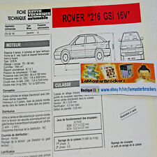 Rover 216 gsi d'occasion  Épinal