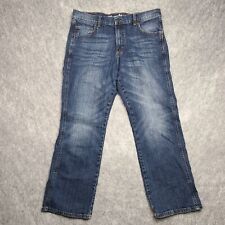 Calça jeans Wrangler retrô relaxada azul masculina 34x30(29) jeans ocidental lavagem média comprar usado  Enviando para Brazil