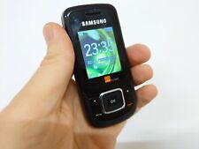 Teléfono móvil Samsung GT E1360 negro (desbloqueado) deslizable simple básico clásico ancianos segunda mano  Embacar hacia Argentina