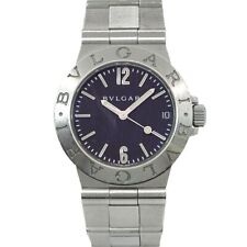 Relógio feminino BVLGARI Diagono Sports LCV29S mostrador preto quartzo 90219982 comprar usado  Enviando para Brazil