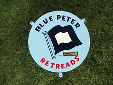 Collectable Blue Peter Retreads Old Vintage Tyre Sign New Old Stock, used for sale  Shipping to South Africa