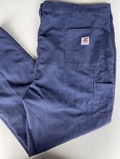 Usado, CALÇA CARPINTEIRO PATO LONA AZUL MARINHO LEVE Carhartt 383-20 (escolha seu tamanho) a* comprar usado  Enviando para Brazil