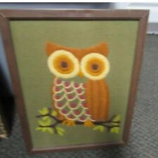Vintage owl framed for sale  Hawley