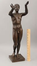 Antique 19thC French Bronze Sculpture Praying Boy Berlin Adorant Nude Man Statue, used for sale  Shipping to South Africa