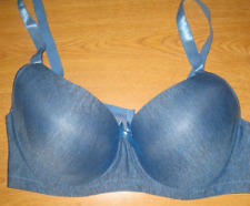 Sutiã Viola's Secret Style 9292 azul marmoreado acolchoado push-up 42D, usado comprar usado  Enviando para Brazil