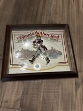 Vintage Johnnie Walker Etiqueta Vermelha Madeira Escocesa Quadro Espelho Destilaria, usado comprar usado  Enviando para Brazil