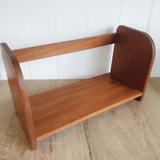 Vintage Wood / Wooden Desktop Book Shelf Trough Display - 35cm Wide for sale  Shipping to South Africa