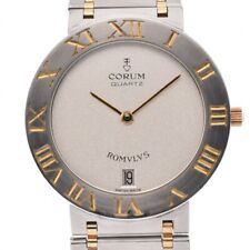 Relógio masculino de quartzo CORUM Romulus 43.903.21V48 aço inoxidável/K18YG Q#129364 comprar usado  Enviando para Brazil