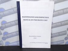 MATSUURA T206 Pneumatic Unit MAINTENANCE & INSPECTION MANUAL E-01 - (Pre-owned) for sale  Shipping to South Africa