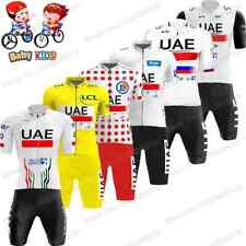 Conjunto de jersey de ciclismo infantil amarelo branco meninos meninas roupas de ciclismo terno de bicicleta de estrada comprar usado  Enviando para Brazil