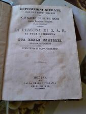 Libro antico deposizioni usato  Salsomaggiore Terme