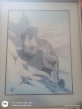 Snow leopard lithograph for sale  Norfolk