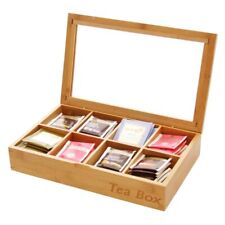 Bamboo tea box for sale  WEYMOUTH