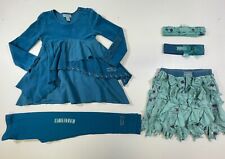 Naartjie Girls Cotton Blend Blue Tunic Legging Skirt Headband 5 Pc Set Sz 4/5/6 for sale  Shipping to South Africa