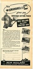 1947 Impressão Anúncio da New Holland NH Combinação Mandril Serra Trator Portátil Nº 200 comprar usado  Enviando para Brazil